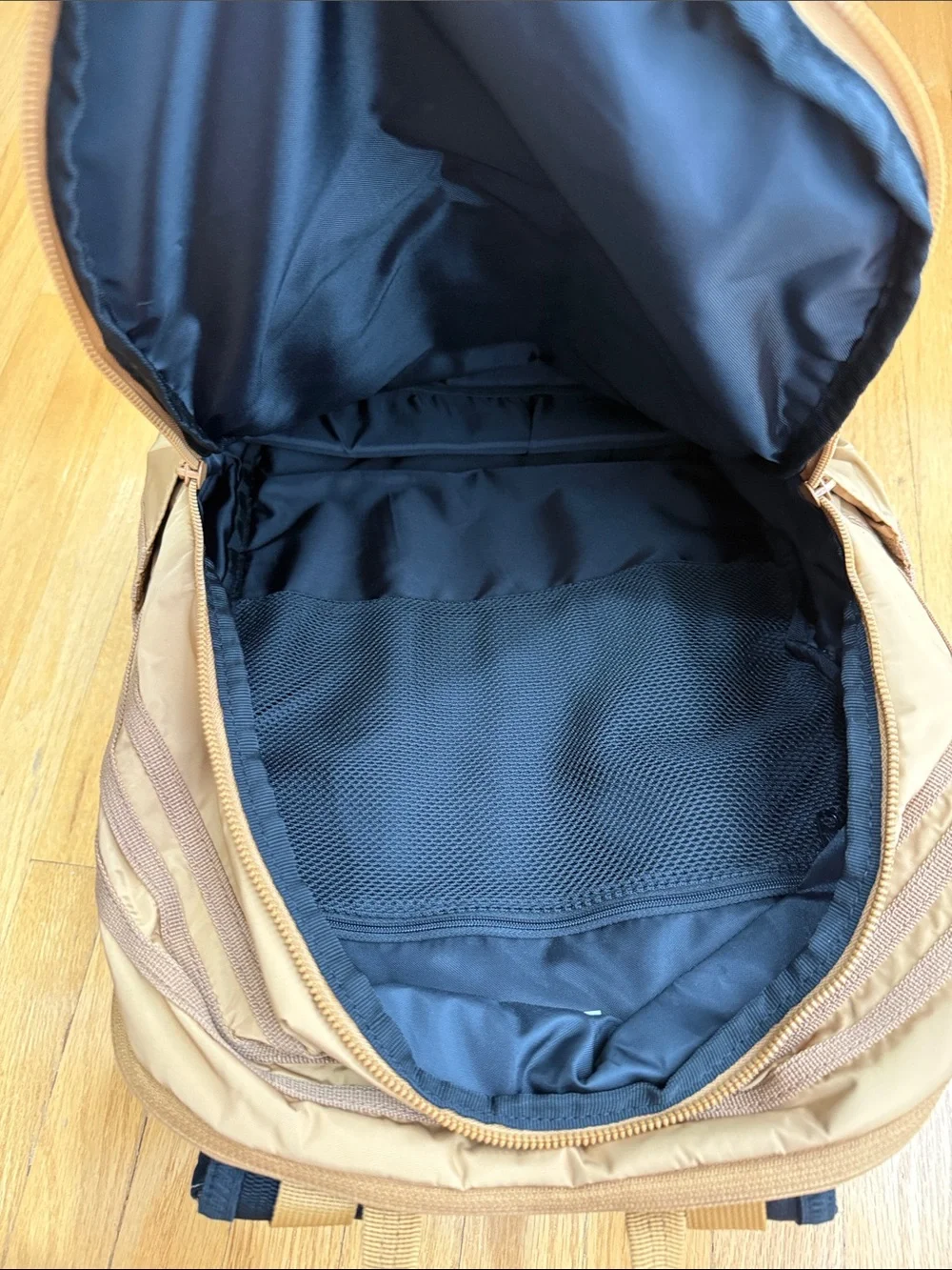 adidas Tan Lightweight Men's Backpack with Front Pockets